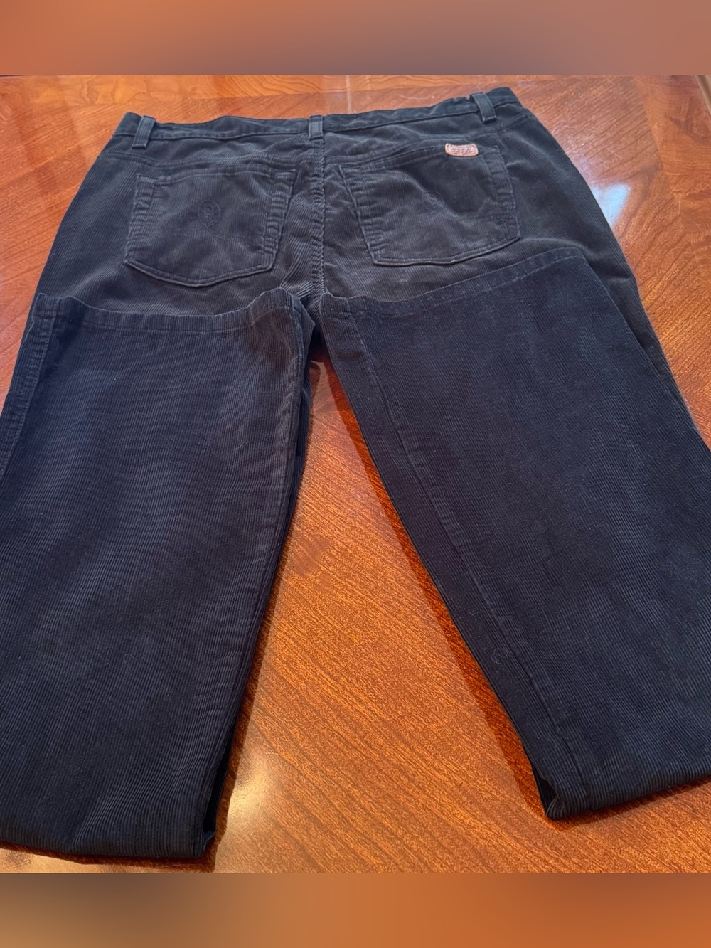 Polo Ralph Lauren Pants 100% Cotton Black Women's Corduroy Jeans Size - 8 - Picture 9 of 15